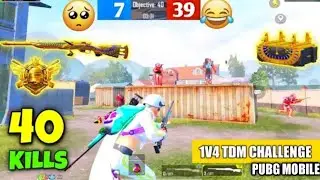 PUBG MOBILE TDM M24 1VS 4 40 KILL😉