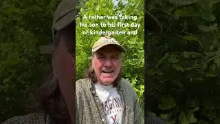 A father was taking his son to his first day of kindergarten and then… 