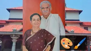 D. ವೀರೇಂದ್ರ ಹೆಗ್ಗಡೆ ಮತ್ತು ಅವರ ಧರ್ಮಪತ್ನಿ ಶ್ರೀಮತಿ ಹೇಮಾವತಿ ಹೆಗ್ಗಡೆ ಅವರ painting || #dharmasthala