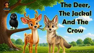 🦌 The Deer, The Jackal And The Crow 🐦🌿 | English Moral Story For Kids 📖