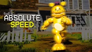 Fast Fredbear Meets Hello Neighbor..
