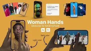 Woman Hand Gesture for Smartphones - AE Tutorial