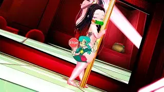 「Nezuko」 Express Pole Dance 「MMD 4K 60fps」