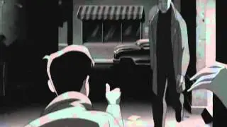 Batman has a flashback of his parents death