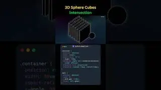 3D Sphere & Cubes Intersection in Pure CSS! 🤯 