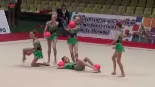 Команда СШОР -24 - 1, попытка 2, Первенство Москвы, 2014, декабрь. 5 мячей, 1 разряд