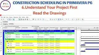 6. Scheduling in Primavera P6 || Understand your project first - read the drawings