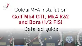 ColourMFA Golf Mk4, GTI, R32 & Bora/Jetta (1J) Detailed Installation Guide. ColorMFA