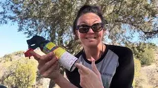 How to train with a practice canister of bear spray