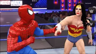 Wonder Woman vs. Spider-Man - WWE 2K22 - Superhero Fights 💎