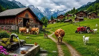 Switzerland Countryside - Relaxing walk in the Most beautiful villages - Swiss Hidden Gems