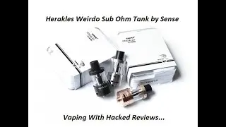 Herakles Weirdo Sub ohm Tank by Sense - Drip up E Liquid Review.