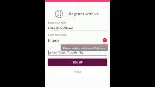 Android Material Design Login Screen