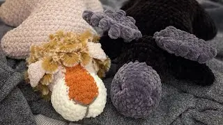 CROCHET PILLOW PAL - How to Add the Ties