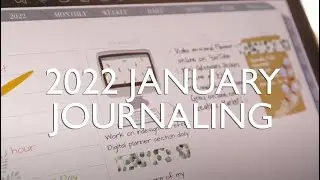 Journal with Me on the iPad ❄️  January | Minimal Digital Planner | GoodNotes