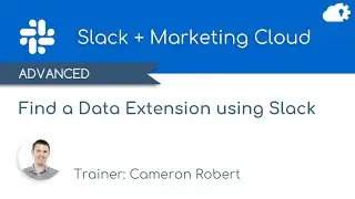Find a Data Extension in Salesforce Marketing Cloud using Slack