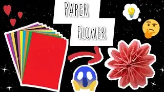 Paper Flower 🌸😱 #craft #diy #origami #beautiful #flowers #papercraft #diycrafts #paper #easy #viral