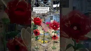 Hareketli çiçek ve hareketli Kelebek yapımı 