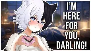 ASMR Roleplay | Femboy Boyfriend Comforts You With Heartbeat 💓