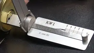 (381) KW1 Lishi Picking a Defiant Deadbolt Cylinder