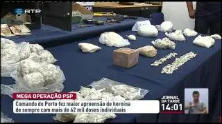 PSP do Porto fez maior apreensão de heroína de sempre