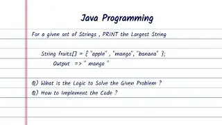 Print the Largest String in Java – Step-by-Step Guide for Beginners