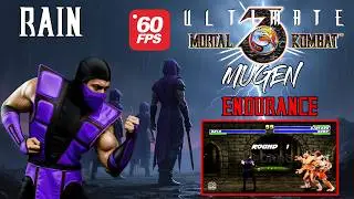 UMK3 Endurance Mode | Flawless Victory with Rain! 🌩️ No Loss! 🎮