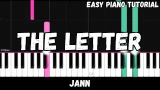 Jann - The Letter (Easy Piano Tutorial)