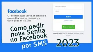 Como pedir nova senha no Facebook 2023 | Como Redefinir sua senha no Facebook