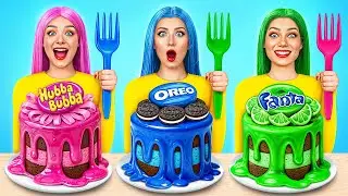 एक ही रंग का भोजन चुनौती | खाने योग्य लड़ाई Mega DO Challenge
