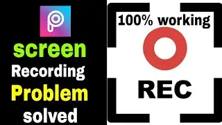 PicsArt Screen recorder problem solved | picsart screen recording black screen | PicsArt recording