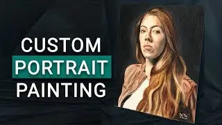 Photo to Painting. Custom Portrait Painting. Los Angeles. The Stolen Art