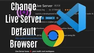 How To Change Live Server Default Browser in VSCode!! 2024