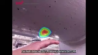 [BATCAM 2.0] 가스리크 탐지사례 초음파 음향카메라 배트캠 / Gas leak detected by BATCAM