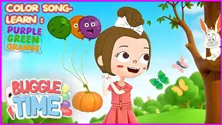 Color Clap PURPLE GREEN ORANGE Song |  @BuggleTime  | Kids Learn Colors Song | Educational Kids Song