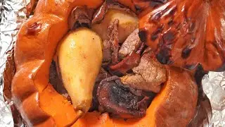 М'ясо, запечене у духовці з ГАРБУЗОМ і ГРУШАМИ