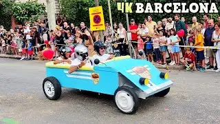 Horta Wheelbarrow Race - Horta Festival 2025 Barcelona 4K
