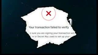 How to Fix Blockchain Transaction Failed Errors & Invalid Seed Phrases