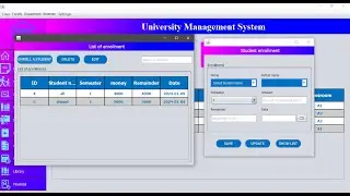University Management System  (Enrollment management) full tutorial