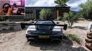 Aston Martin Vulcan AMR Pro - Forza Horizon 5 With Steering Wheel PXN V10 Gameplay