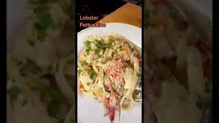 LOBSTER FETTUCCINE | Easiest Seafood Pasta Recipe #shorts #seafood #pastarecipe #lobster