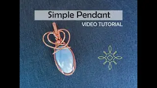 Simple Beginner Wire Wrapped Pendant Tutorial, Square Wire Pendant