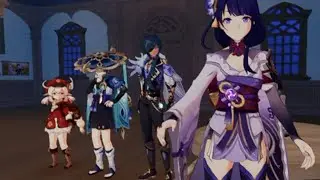 Genshin impact | Klee, wanderer, kaeya and Raiden shogen dishs reactions