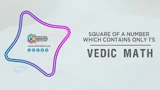 Square of a Number Which Contains only 1's - Vedic Mathematics In Hindi