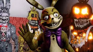 TRAPPED IN A HAUNTED HOUSE WITH NIGHTMARE ANIMATRONICS!!! | FNAF Park of Horror
