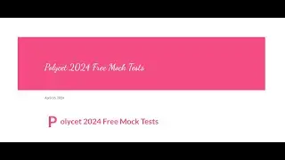 Polycet 2024 FREE Mock Tests | TS | AP