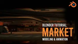 Create A Quick Sci-Fi Market - Blender 3.X Tutorial