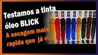 Teste da tinta óleo Blick, a tinta que seca muito rápido!