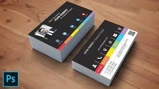 Creative Personal Business Card Design - Photoshop Tutorial