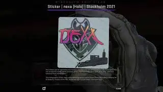CSGO Sticker nexa Holo   Stockholm 2021 Finalists Autograph Capsule